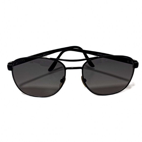 Authentic Gucci Black Aviator Sunglasses Style: 2236-S Made in Italy - Unisex - Picture 2 of 5